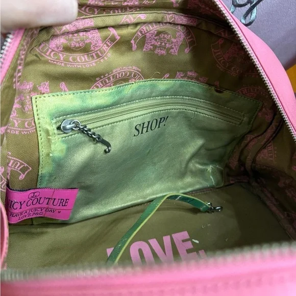 Juicy Couture Pink Satchel with Heart Charm